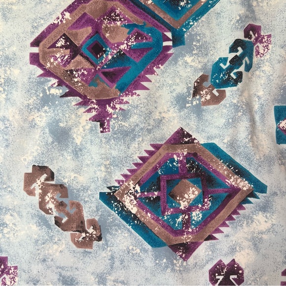 Vintage Wrangler Native American Art Short Sleeve Western Shirt XL X-Long Tails - Picture 5 of 7